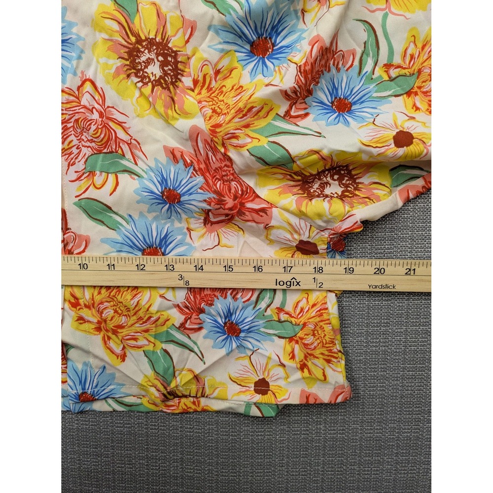 Do Everything In Love Kimono Blouse Womens One Size Floral Button Front Summer - Picture 7 of 8
